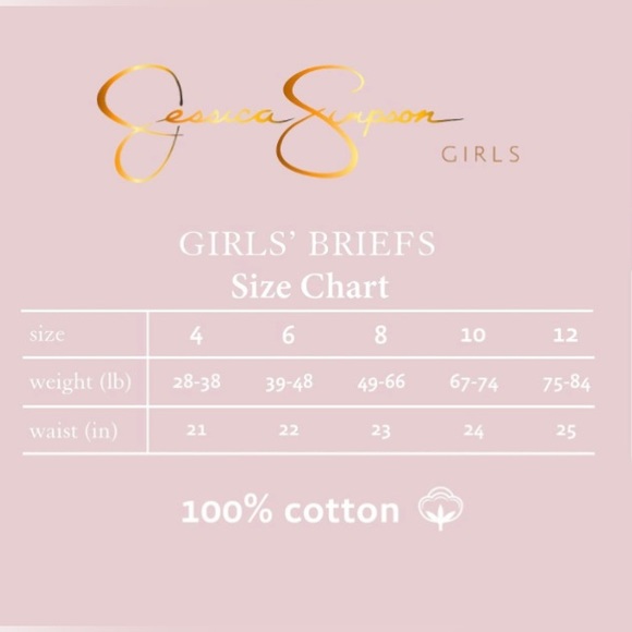Jessica Simpson Briefs girls , 10 Pack Briefs 👧🏻 - Picture 6 of 9